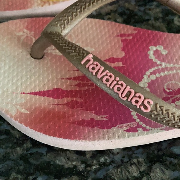 HAVAIANAS PRINCESS FLIP FLOPS SIZE 3/4 - Picture 3 of 9